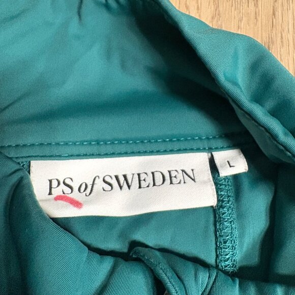 PS of Sweden Toska Long Sleeve Half Zip Baselayer equestrian L large jade green - Picture 7 of 10